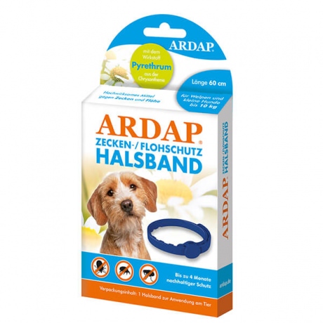 ARDAP Zecken- und Flohhalsband für kleine Hunde bis 10kg